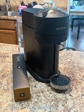 Nespresso Vertuo Coffee Maker - Black with Silver Accents